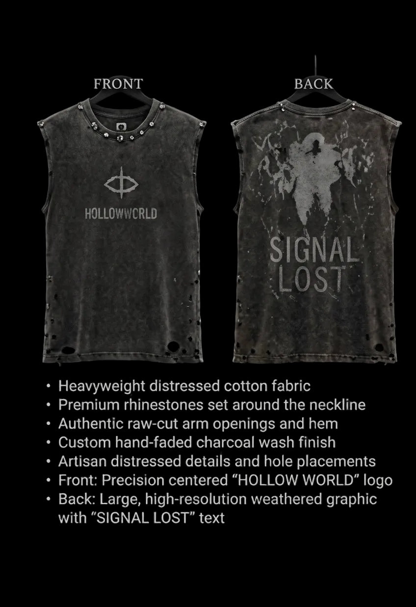MEMORY DECAY Sleeveless Oversized Tee